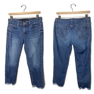 CALVIN KLEIN cuffed skinny jeans, size 28